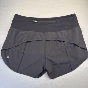 Shorts Lululemon Women's Sz 10 Black Tracker V 3" Inseam Lined W7AK05Z Running